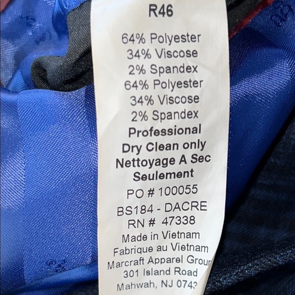 Ben Sherman Dark Blue Checkered Blazer - Picture 9 of 10